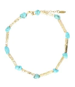 SHAKER JEWELS Collier Triboi Turquoise Hématite