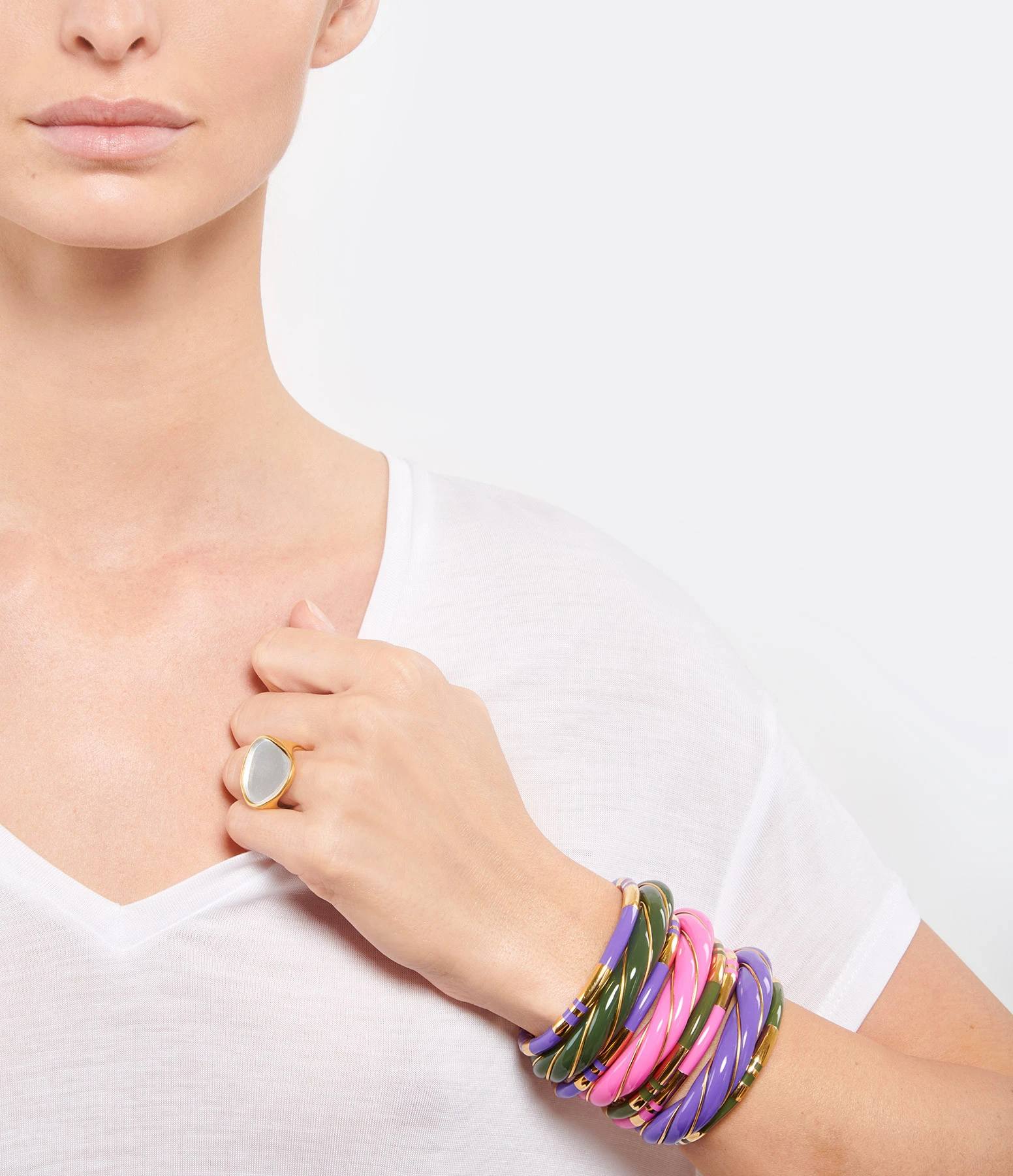 Aurélie Bidermann Jonc Diana Kaki, Exclusivité Lulli 3 Aurélie Bidermann Jonc Diana Kaki, Exclusivité Lulli – Image 3