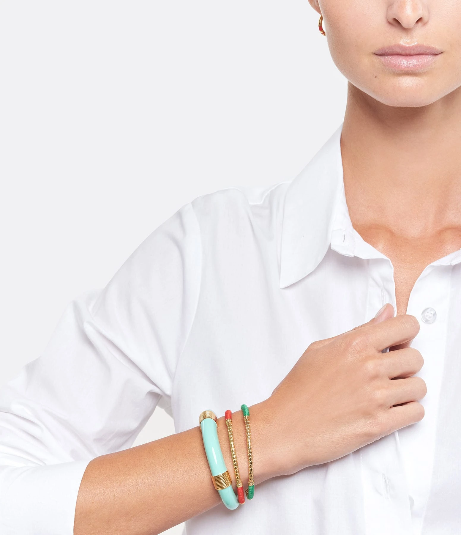 Aurélie Bidermann Jonc Soho Rouge Vermillon 2 Aurélie Bidermann Jonc Soho Rouge Vermillon – Image 2