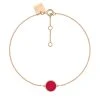 Ginette NY Bracelet Ever Mini Disc Or Rose Corail