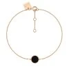 Ginette NY Bracelet Ever Mini Disc Or Rose Onyx