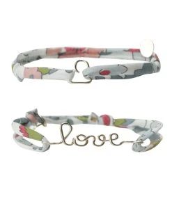 ATELIER PAULIN Bracelets Duo Love Cœur Gold Filled Céladon