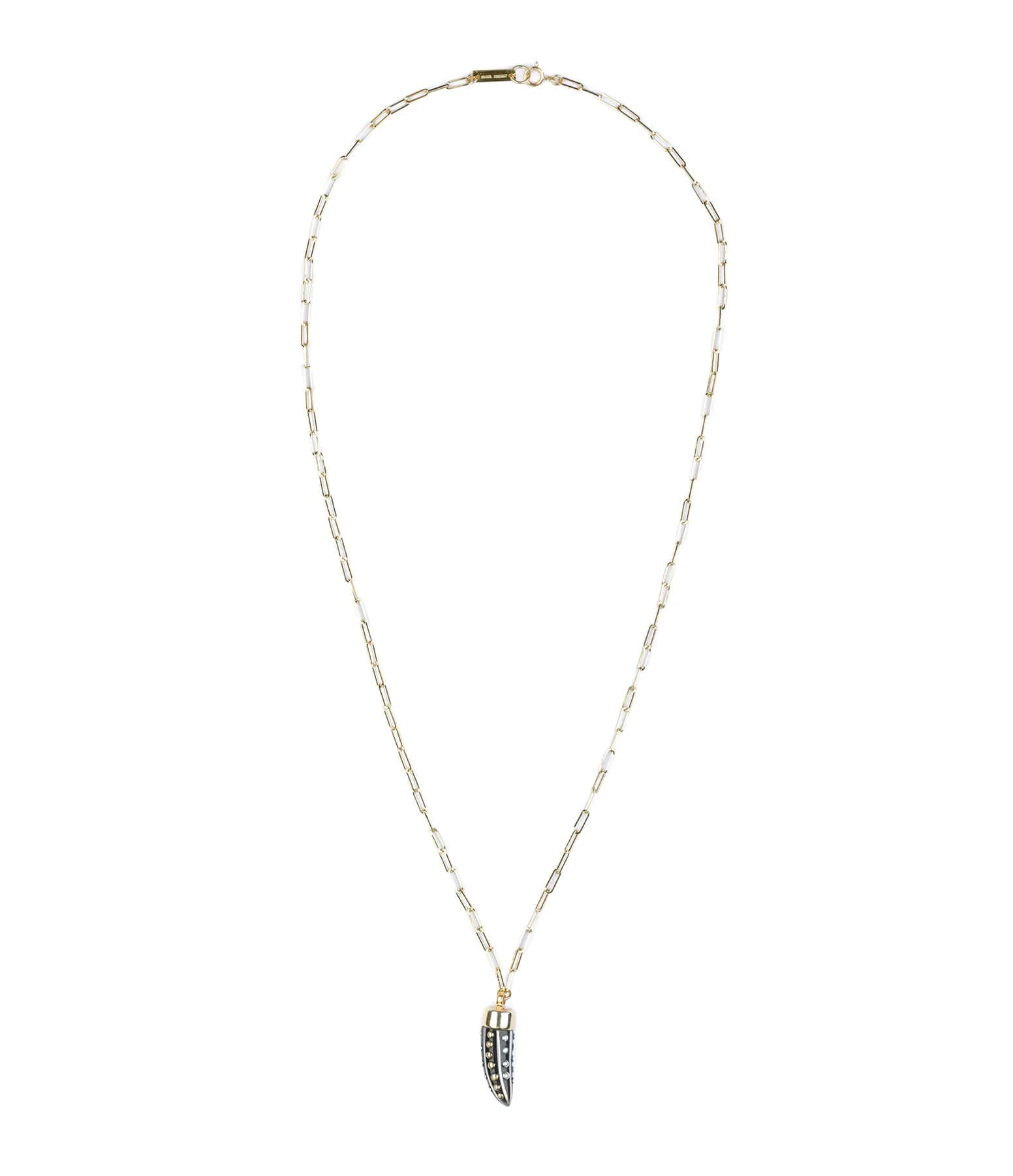 Isabel Marant Sautoir Aimable Corne Buffle Noir 2 Isabel Marant Sautoir Aimable Corne Buffle Noir – Image 2