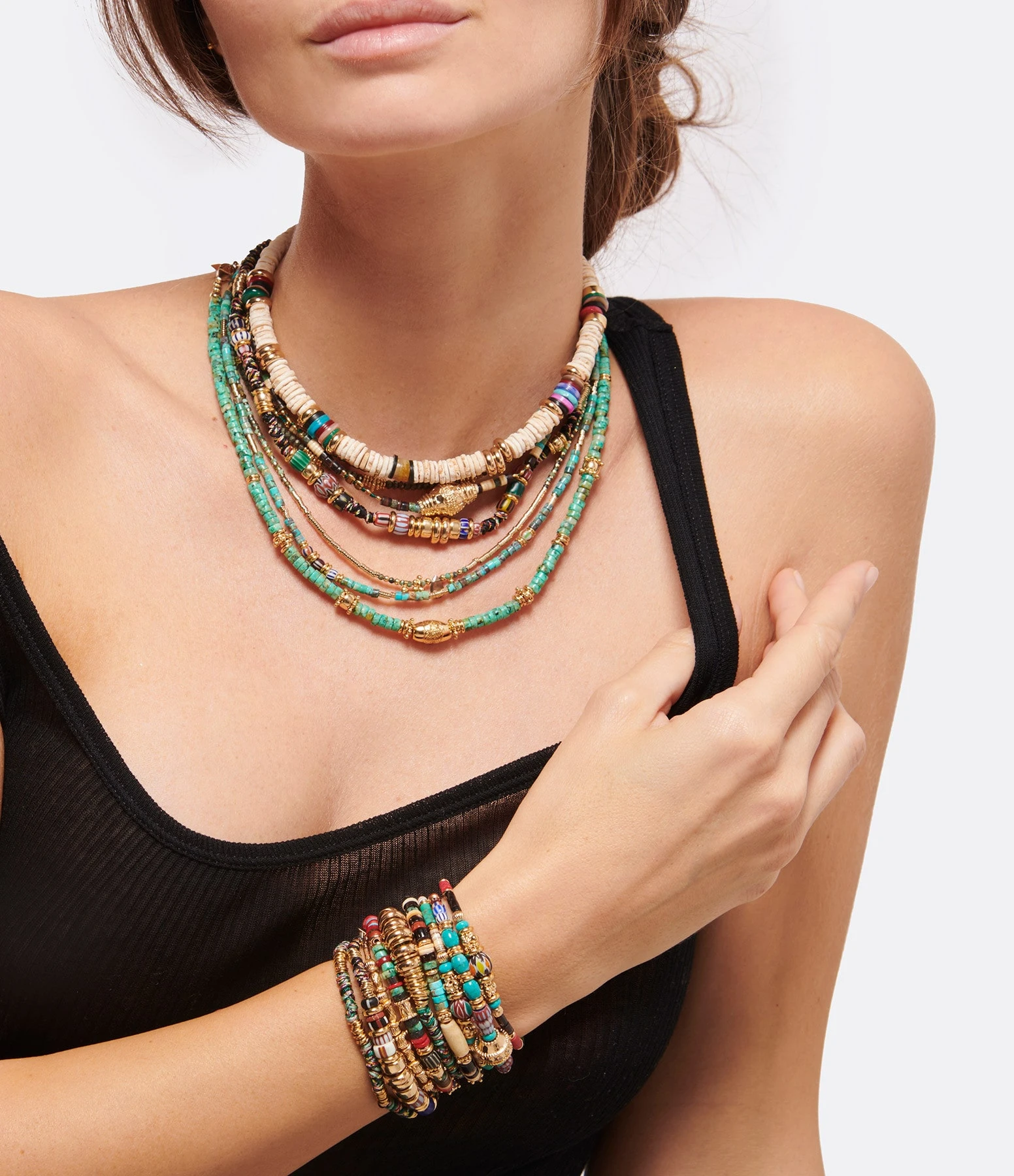 GACHON POTHIER Bracelet Masai Vert 2 GACHON POTHIER Bracelet Masai Vert – Image 2