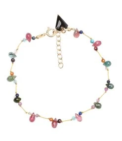 MON PRECIEUX GEM Bracelet Goutte Tourmaline Multicolore