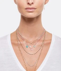 GIGI CLOZEAU Collier Perles Résine Fleur Diamant Or Rose 16 GIGI CLOZEAU Collier Perles Résine Fleur Diamant Or Rose -Shaker Jewels Magasin 158 19