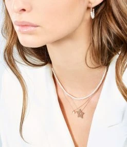 Ginette NY Collier Maria Mini Boulier Or Rose Perle 5 Ginette NY Collier Maria Mini Boulier Or Rose Perle -Shaker Jewels Magasin 188 2 1