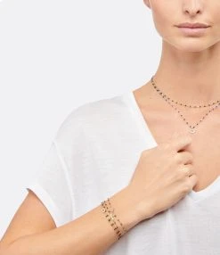 GIGI CLOZEAU Bracelet Résine Lucky Trèfle Diamants Or Jaune 8 GIGI CLOZEAU Bracelet Résine Lucky Trèfle Diamants Or Jaune -Shaker Jewels Magasin 290 27