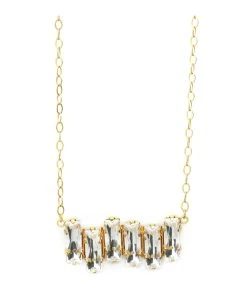 ISOBEL Collier Bianca Swarovski Doré