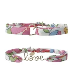 ATELIER PAULIN Bracelets Duo Love Cœur Gold Filled Fuchsia