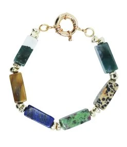 SHAKER JEWELS Bracelet Sola Jaspe Multicolore Hématite