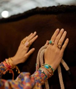 Aurélie Bidermann Jonc Aldabra Turquoise Verte -Shaker Jewels Magasin 6x2a0128 fp 2