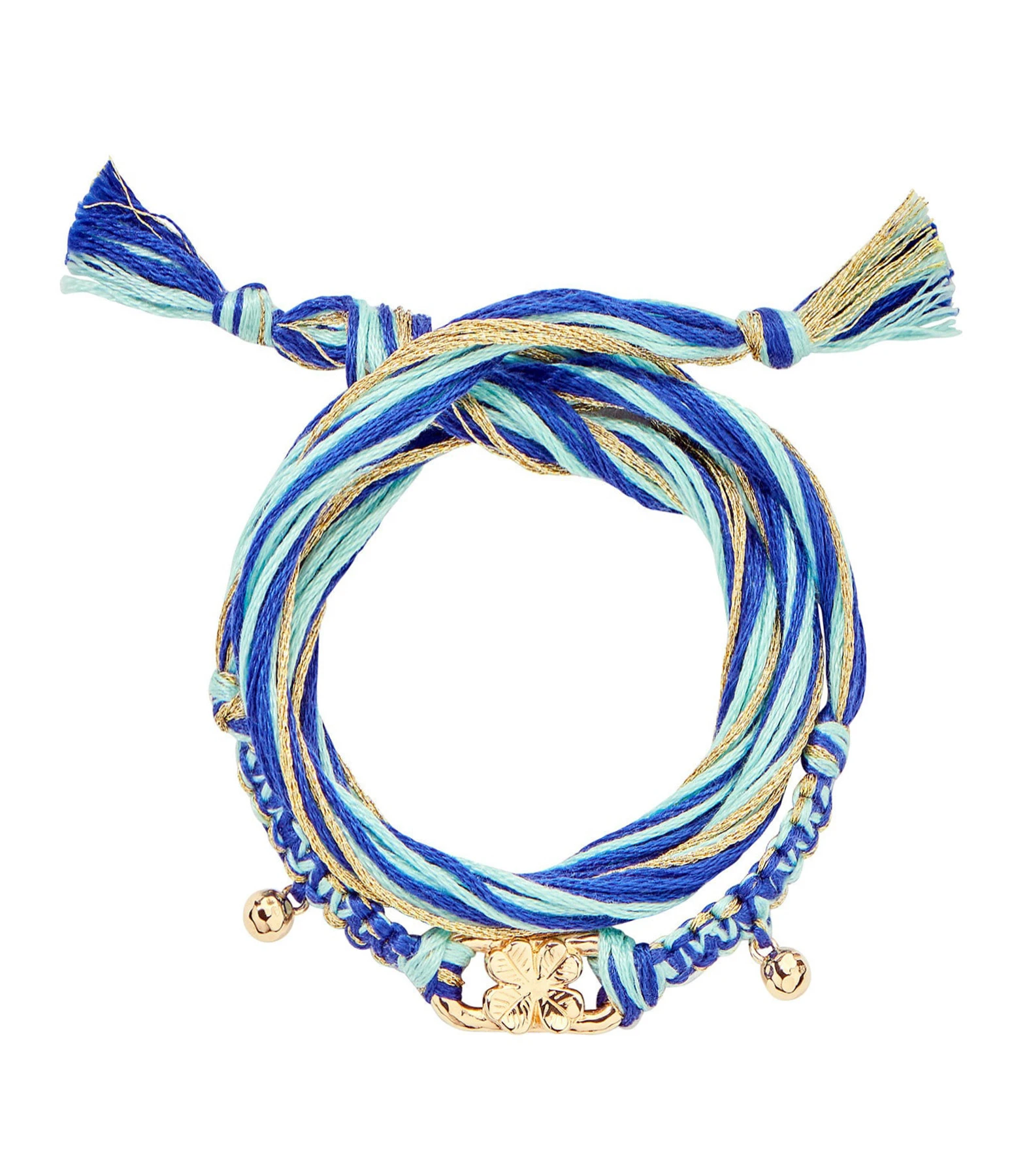 Aurélie Bidermann Bracelet Honolulu Charm Selma Vert Bleu 1 Aurélie Bidermann Bracelet Honolulu Charm Selma Vert Bleu