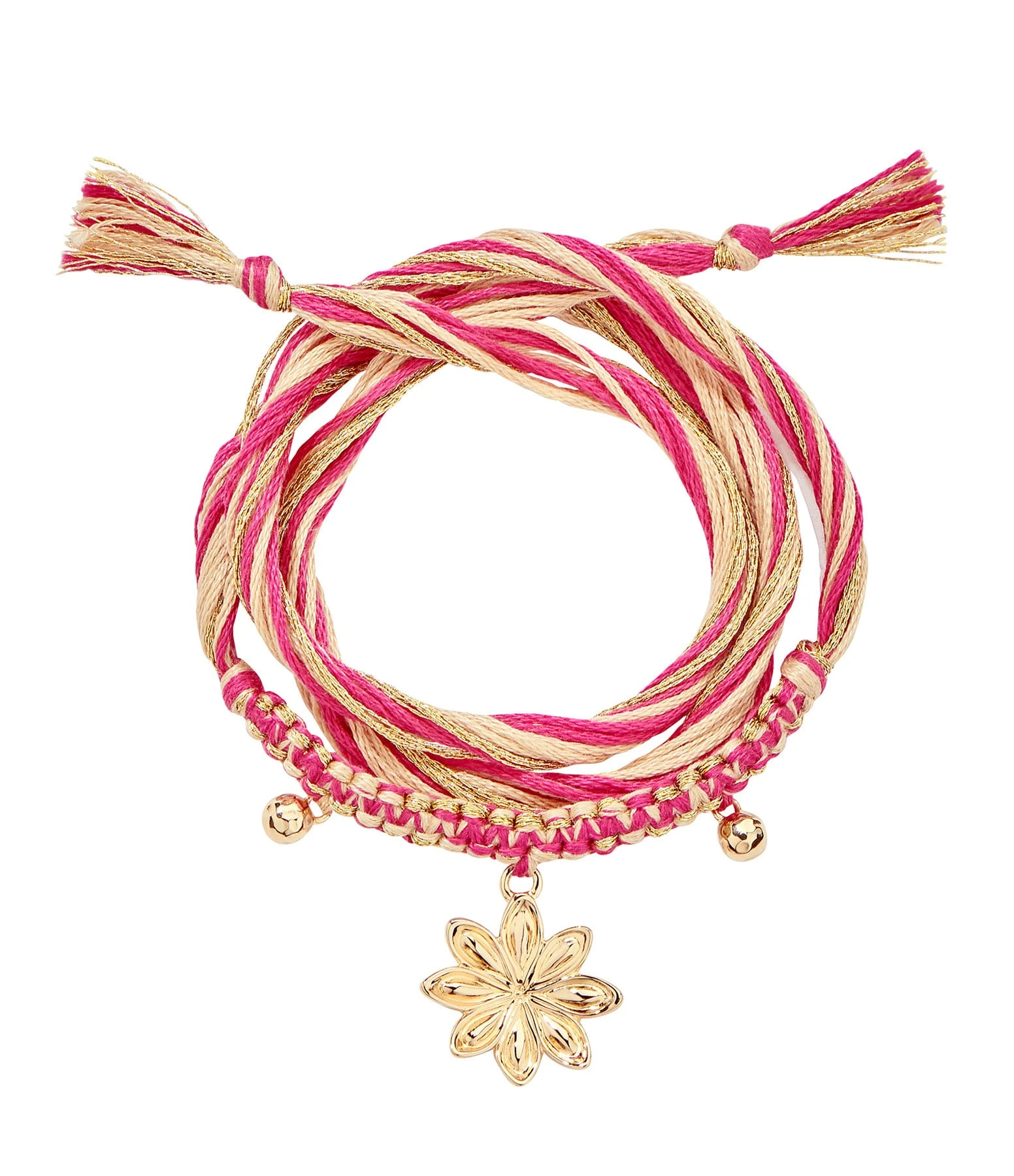 Aurélie Bidermann Bracelet Honolulu Charm Thania Beige Rose 1 Aurélie Bidermann Bracelet Honolulu Charm Thania Beige Rose