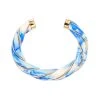 Aurélie Bidermann Jonc Diana Tie & Dye Ivoire Bleu