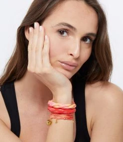 Aurélie Bidermann Jonc Diana Rouge Vermillon -Shaker Jewels Magasin abbrd look20230224 147
