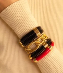 Aurélie Bidermann Jonc Katt PM Noir 6 Aurélie Bidermann Jonc Katt PM Noir -Shaker Jewels Magasin abbrf look20210128 2019 1 1