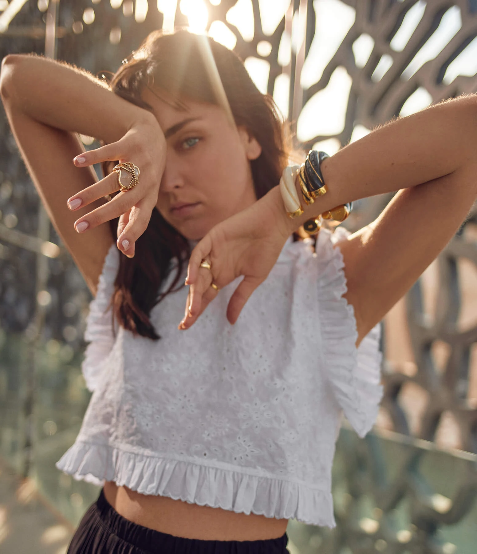 Aurélie Bidermann Jonc Diana GM Noir 3 Aurélie Bidermann Jonc Diana GM Noir – Image 3