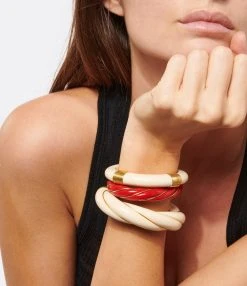Aurélie Bidermann Jonc Diana GM Ivoire -Shaker Jewels Magasin abbrf look20221026 240