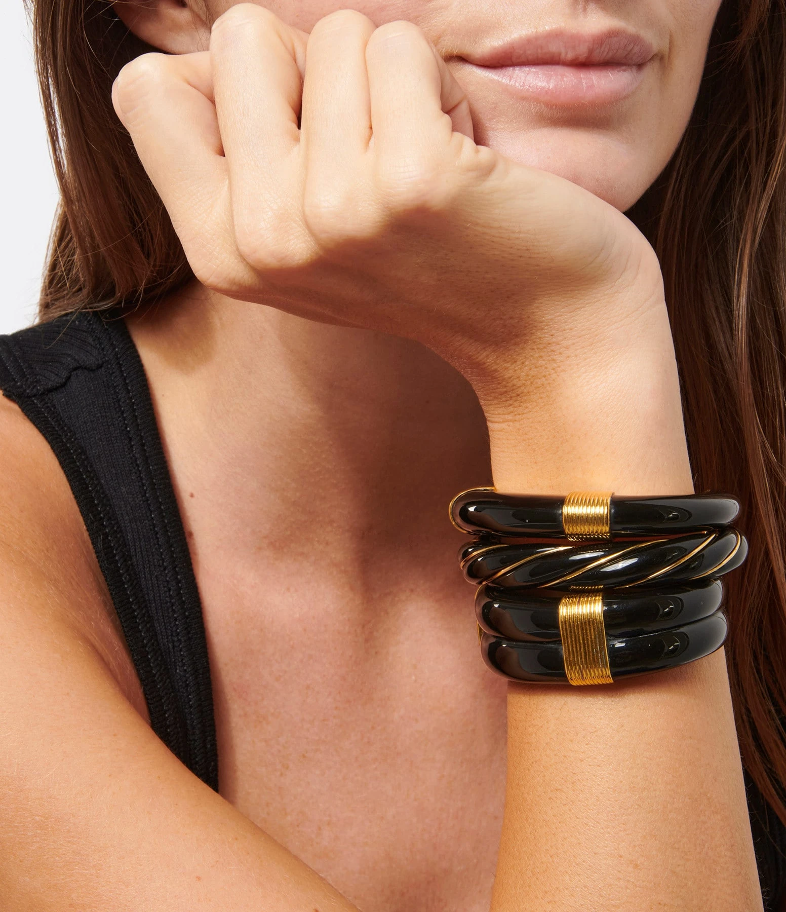 Aurélie Bidermann Jonc Katt PM Noir 2 Aurélie Bidermann Jonc Katt PM Noir – Image 2