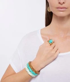 Aurélie Bidermann Jonc Diana Baby Blue -Shaker Jewels Magasin abbrs look20220302 346