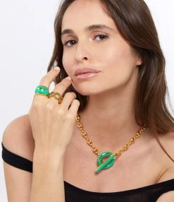 Aurélie Bidermann Collier Tarsila Vert Tropical 5 Aurélie Bidermann Collier Tarsila Vert Tropical -Shaker Jewels Magasin abbrs look20230224 169