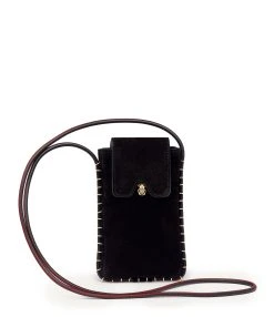 Claris Virot Étui à Lunettes Emile Cuir Noir