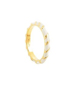 CABIROL Bague Aimée Vermeil Ivoire