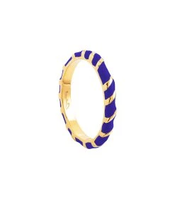 CABIROL Bague Aimée Vermeil Bleu Klein