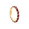 CABIROL Bague Aimée Vermeil Bordeaux