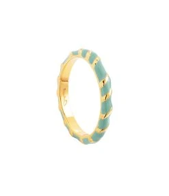 CABIROL Bague Aimée Vermeil Kaki