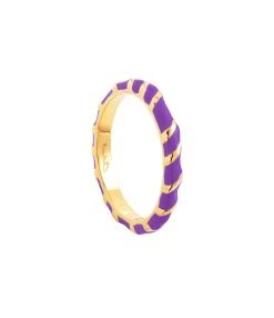 CABIROL Bague Aimée Vermeil Violet