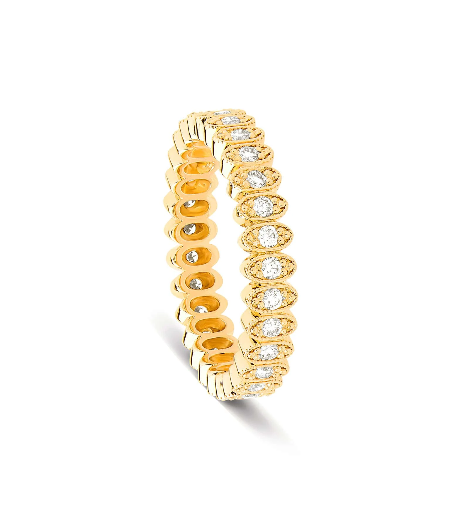 NAVA JOAILLERIE Bague Frédérica Diamant Blanc Or Jaune 1 NAVA JOAILLERIE Bague Frédérica Diamant Blanc Or Jaune