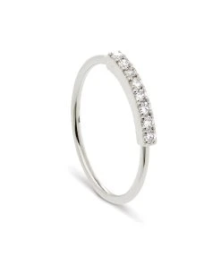 NAVA JOAILLERIE Bague Hash Diamants Or Blanc