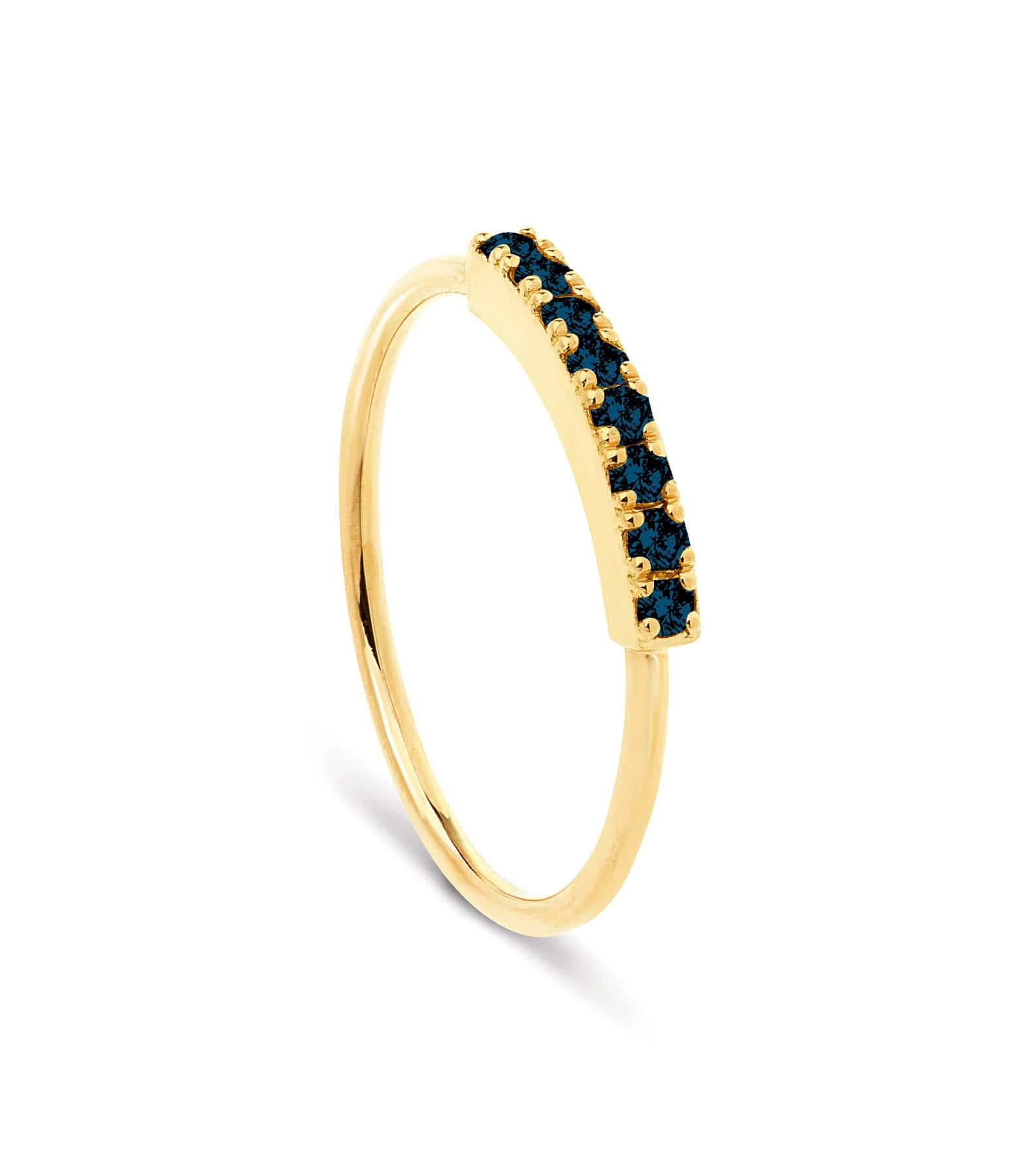 NAVA JOAILLERIE Bague Hash Diamants Noirs Or Jaune 1 NAVA JOAILLERIE Bague Hash Diamants Noirs Or Jaune