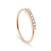 NAVA JOAILLERIE Bague Hash Diamants Or Rose