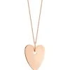 Ginette NY Collier Angèle Cœur Or Rose, Exclusivité Lulli