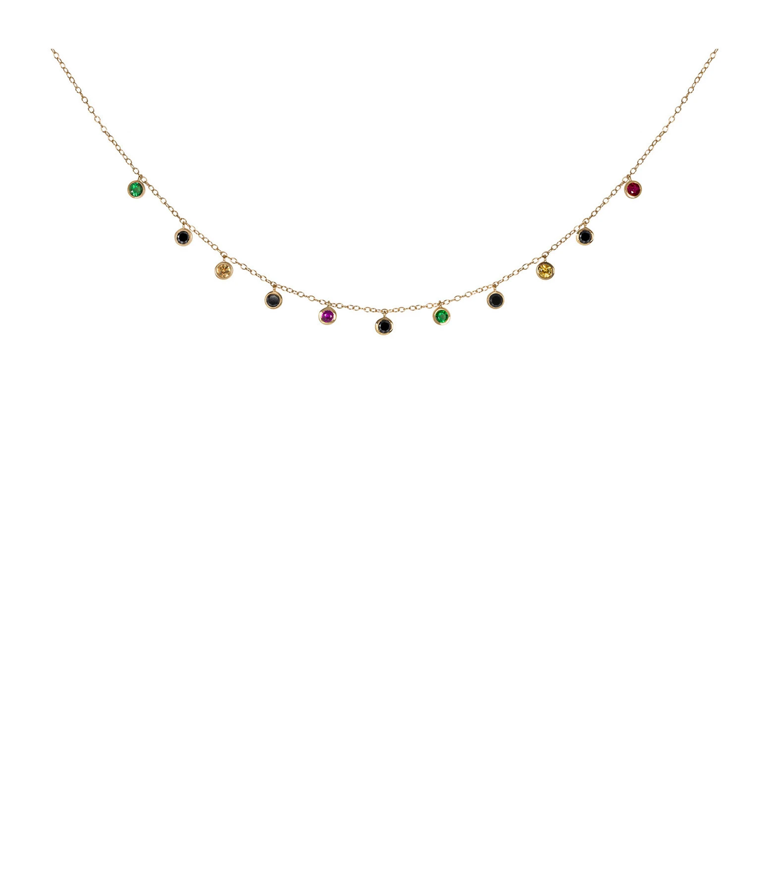 AND...PARIS Collier 11 Rasta Pierres Or 1 AND...PARIS Collier 11 Rasta Pierres Or