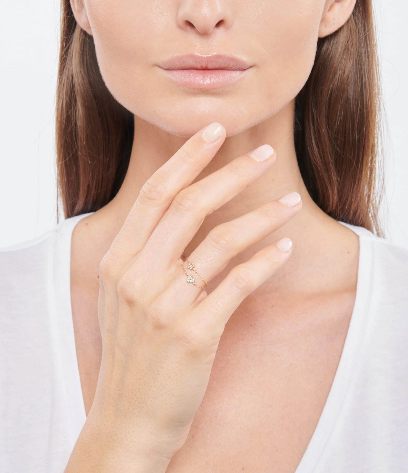 AND...PARIS Bague Chaîne Étoile Diamants Or Jaune, Exclusivité Lulli 2 AND...PARIS Bague Chaîne Étoile Diamants Or Jaune, Exclusivité Lulli – Image 2
