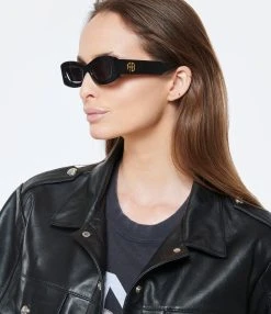 ANINE BING Lunettes De Soleil Malibu Noir 7 ANINE BING Lunettes De Soleil Malibu Noir -Shaker Jewels Magasin anine look20230131 109