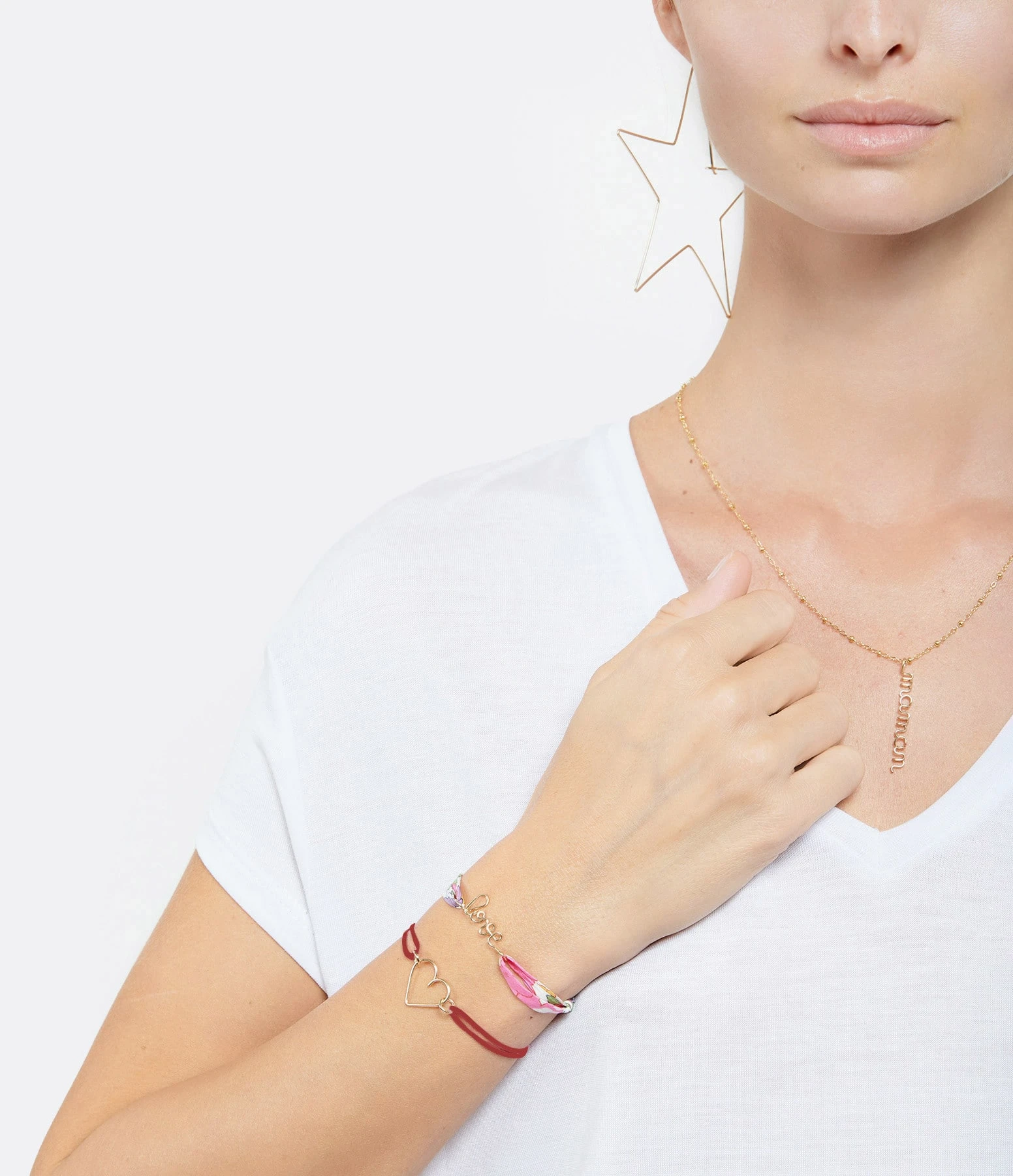 ATELIER PAULIN Bracelet Cœur Cordon Rouge Gold Filled, Exclusivité Lulli 2 ATELIER PAULIN Bracelet Cœur Cordon Rouge Gold Filled, Exclusivité Lulli – Image 2