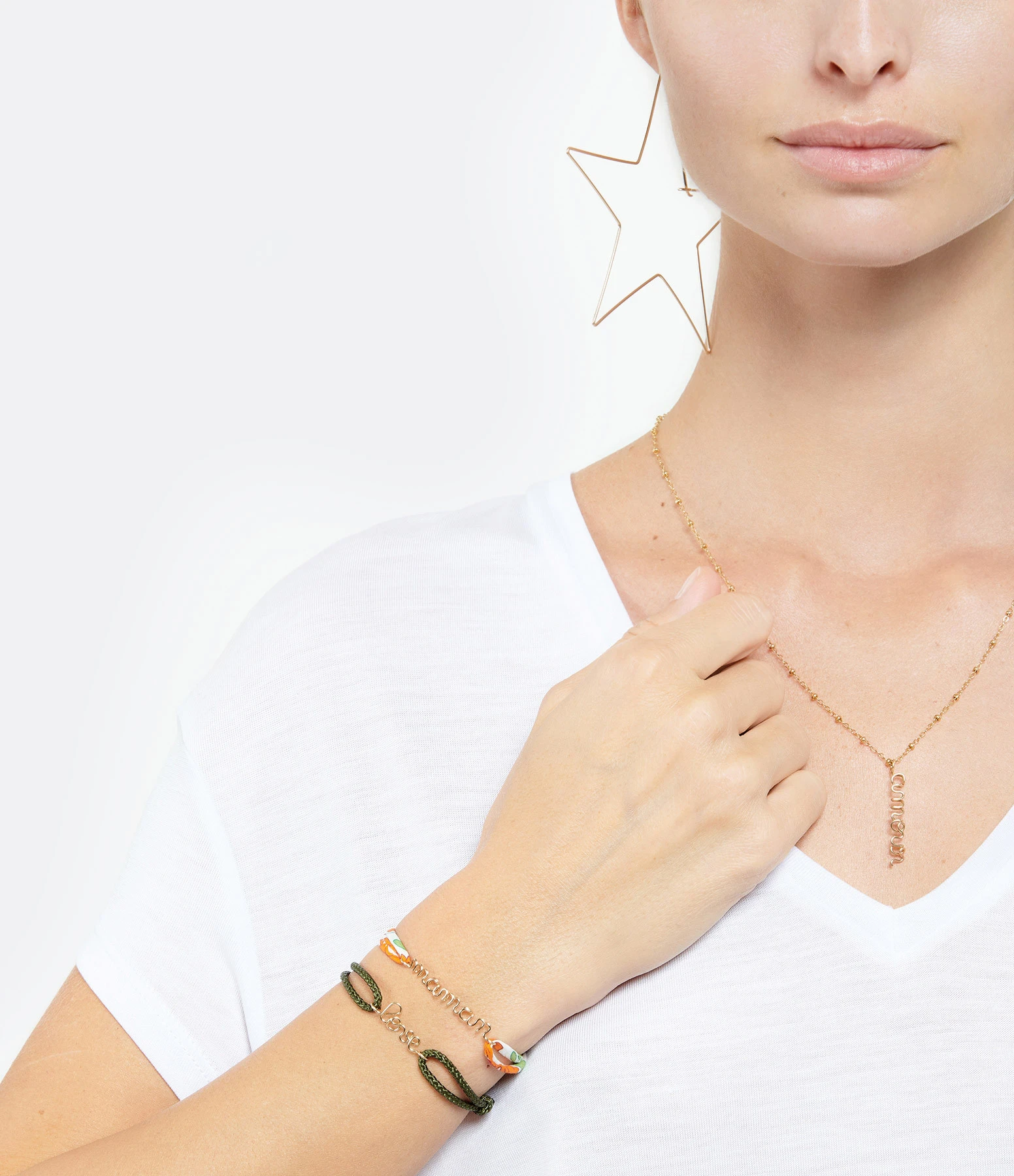 ATELIER PAULIN Bracelets Duo Maman Cœur Gold Filled Mandarine 2 ATELIER PAULIN Bracelets Duo Maman Cœur Gold Filled Mandarine – Image 2