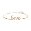 ATELIER PAULIN Bracelet Richelieu Love Gold Filled