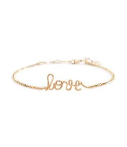 ATELIER PAULIN Bracelet Richelieu Love Gold Filled