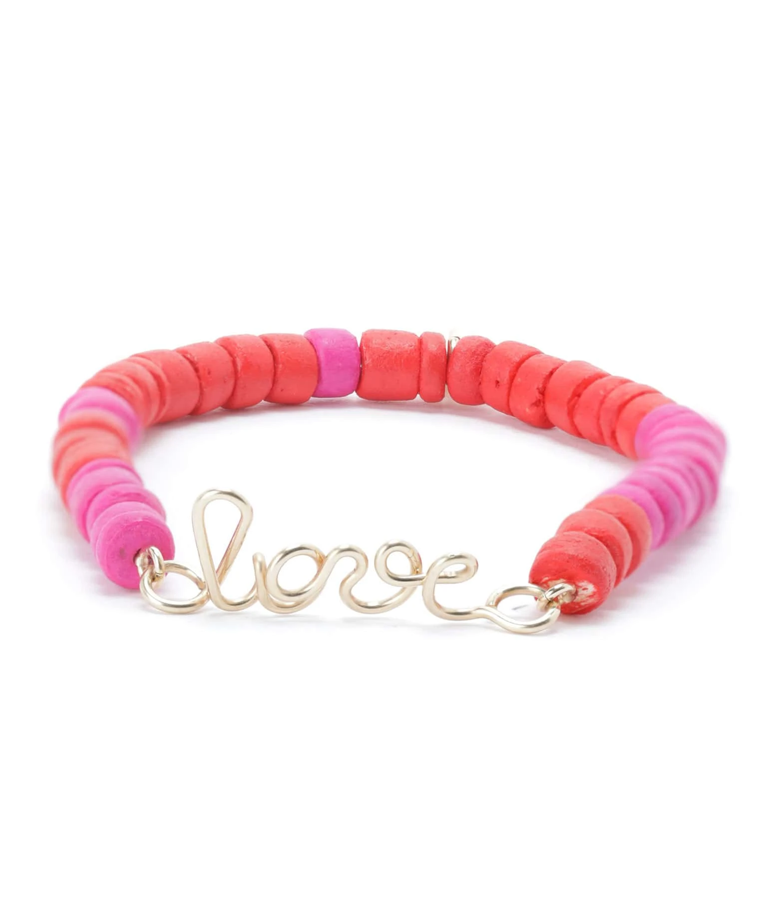 ATELIER PAULIN Bracelet Medina Love Corail Rose Gold Filled, Collection Marrakech 1 ATELIER PAULIN Bracelet Medina Love Corail Rose Gold Filled, Collection Marrakech