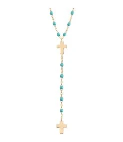 GIGI CLOZEAU Collier Chapelet Croix Perles Résine Or 11 GIGI CLOZEAU Collier Chapelet Croix Perles Résine Or -Shaker Jewels Magasin b1co007j33