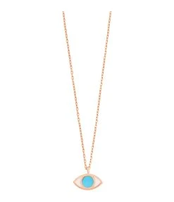 GIGI CLOZEAU Collier Voyage Œil Résine Or