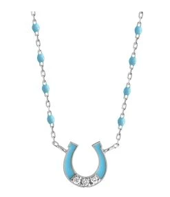 GIGI CLOZEAU Collier Mini Gigi Suprême Fer à Cheval Or Blanc 8 GIGI CLOZEAU Collier Mini Gigi Suprême Fer à Cheval Or Blanc -Shaker Jewels Magasin b1fc002 34 ob