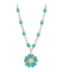 GIGI CLOZEAU Collier Perles Résine Fleur Diamant Or Rose 11 GIGI CLOZEAU Collier Perles Résine Fleur Diamant Or Rose -Shaker Jewels Magasin b1fl001 r 33