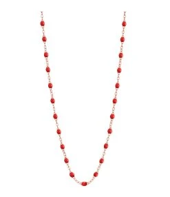 GIGI CLOZEAU Collier Perles Résine Or, 42 Cm